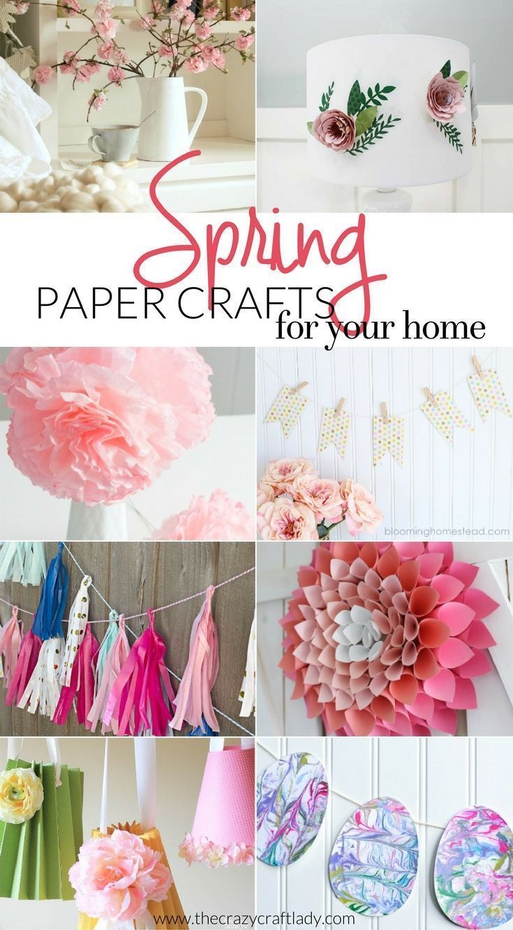 Spring Paper Crafts for Your Home - The Crazy Craft Lady - Spring Paper Crafts for Your Home - The Crazy Craft Lady -   17 spring diy For Teens ideas