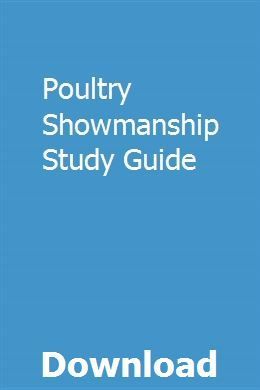 Poultry Showmanship Study Guide download pdf - Poultry Showmanship Study Guide download pdf -   17 style Guides pdf ideas