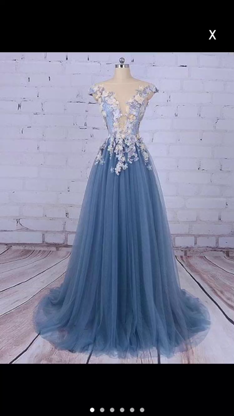 Long Tulle Prom Dress Lace Appliques Custom Made women Party Dresss - Long Tulle Prom Dress Lace Appliques Custom Made women Party Dresss -   17 style Women party ideas