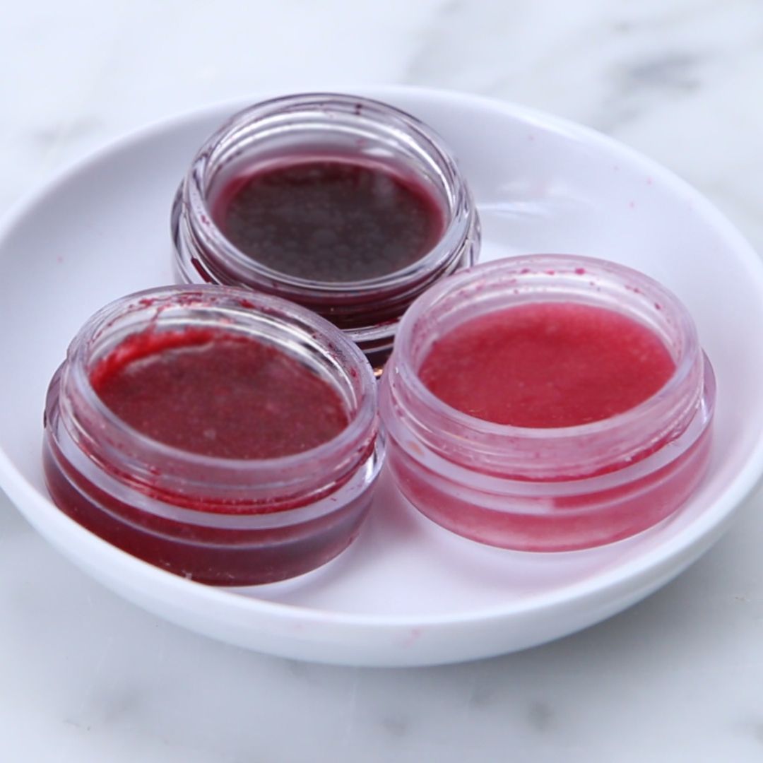 DIY Berry Lip Stains - DIY Berry Lip Stains -   18 beauty diy Makeup ideas