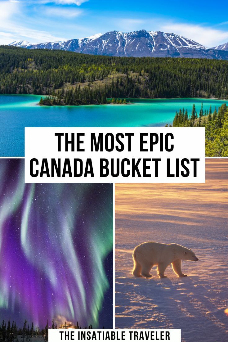 The Most Epic Canada Bucket List - The Most Epic Canada Bucket List -   18 beauty Inspiration bucket lists ideas