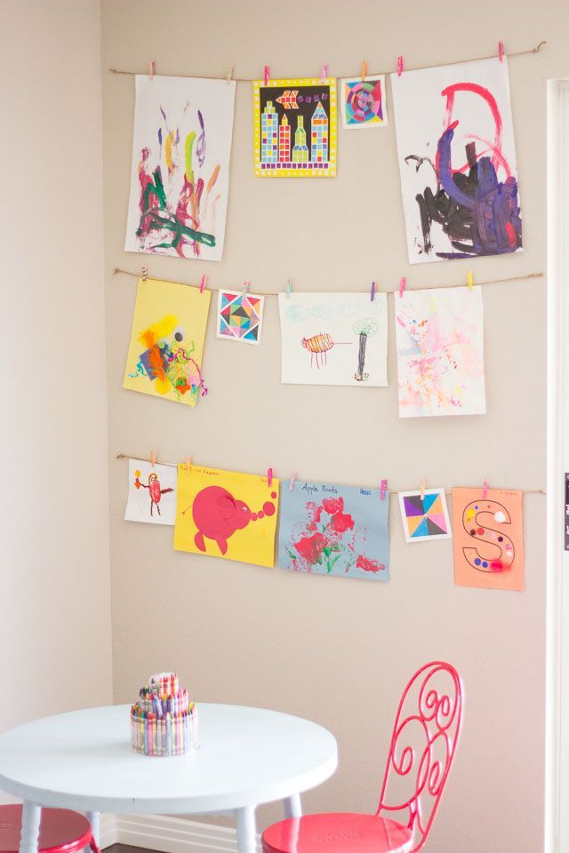 The Simplest Way to Display Your Kids' Art! - The Simplest Way to Display Your Kids' Art! -   18 diy Art display ideas