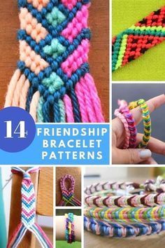 Friendship Bracelet Patterns - 14 DIY Tutorials To Do At Home or On The Go - Friendship Bracelet Patterns - 14 DIY Tutorials To Do At Home or On The Go -   18 diy Bracelets with yarn ideas
