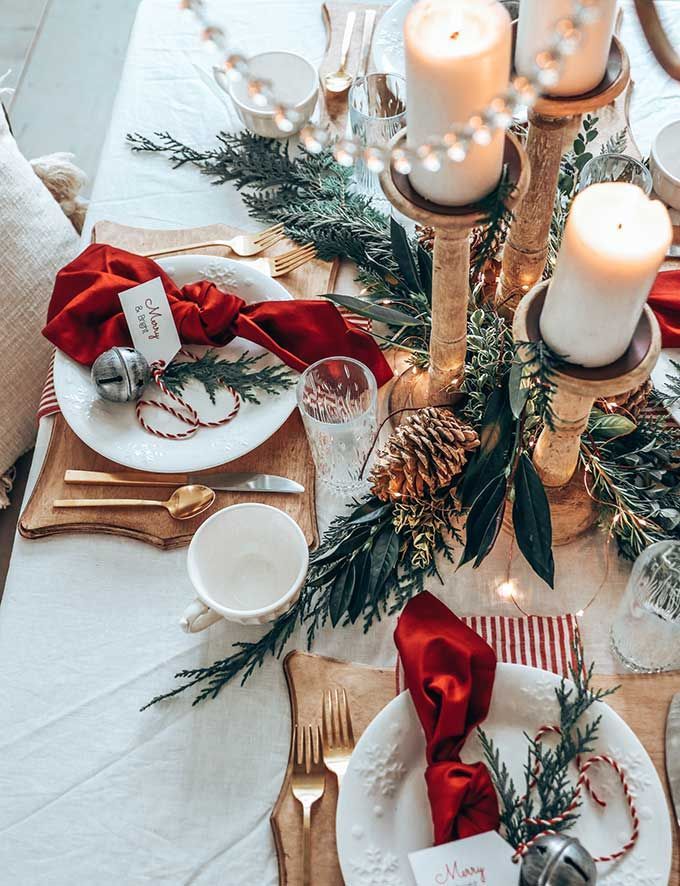 18 diy Christmas table ideas