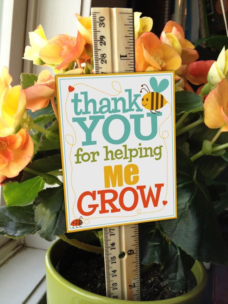 Teacher Appreciation - Thank You for Helping ME Grow Sign - Printable PDF - Instant Download - Teacher Appreciation - Thank You for Helping ME Grow Sign - Printable PDF - Instant Download -   18 diy Crafts for teachers ideas