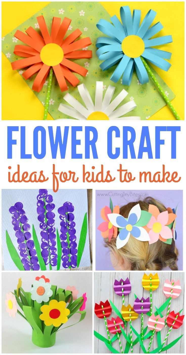 Flower Crafts for Kids - Flower Crafts for Kids -   18 diy Crafts for teachers ideas