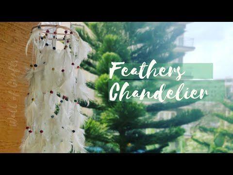 How to make Feathers Chandelier | DIY Chandelier feathers & beads | Dream Catcher by Wall of Crafts - How to make Feathers Chandelier | DIY Chandelier feathers & beads | Dream Catcher by Wall of Crafts -   18 diy Dream Catcher chandelier ideas