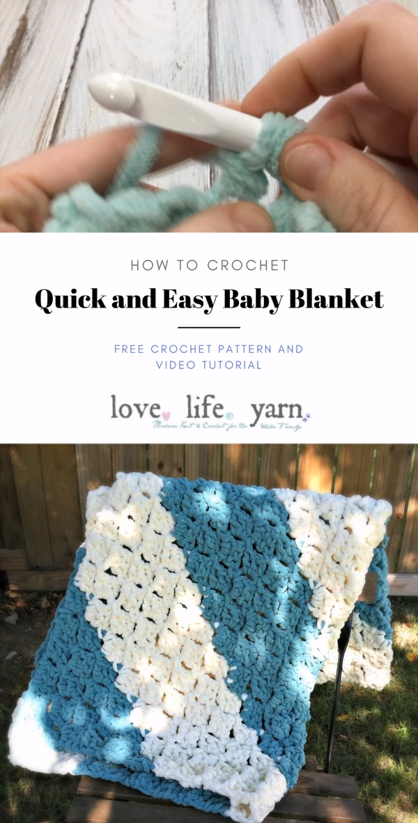 How to Crochet: Quick & Easy Baby Blanket - How to Crochet: Quick & Easy Baby Blanket -   18 diy Easy baby ideas
