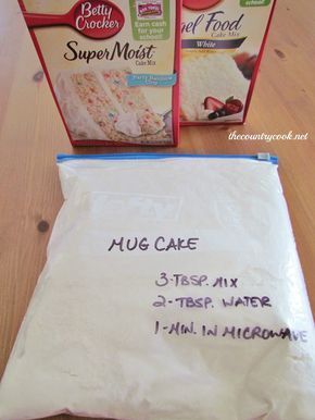 3-2-1 Microwave Mug Cake | The Country Cook dessert - 3-2-1 Microwave Mug Cake | The Country Cook dessert -   18 diy Food microwave ideas