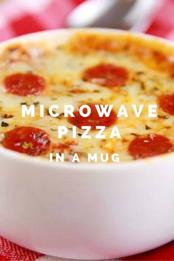 Here's how you make microwave pizza in a mug - Here's how you make microwave pizza in a mug -   18 diy Food microwave ideas
