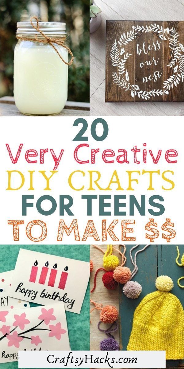 20 Creative DIY Crafts for Teens to Make Money - Craftsy Hacks - 20 Creative DIY Crafts for Teens to Make Money - Craftsy Hacks -   18 diy For Teens gifts ideas
