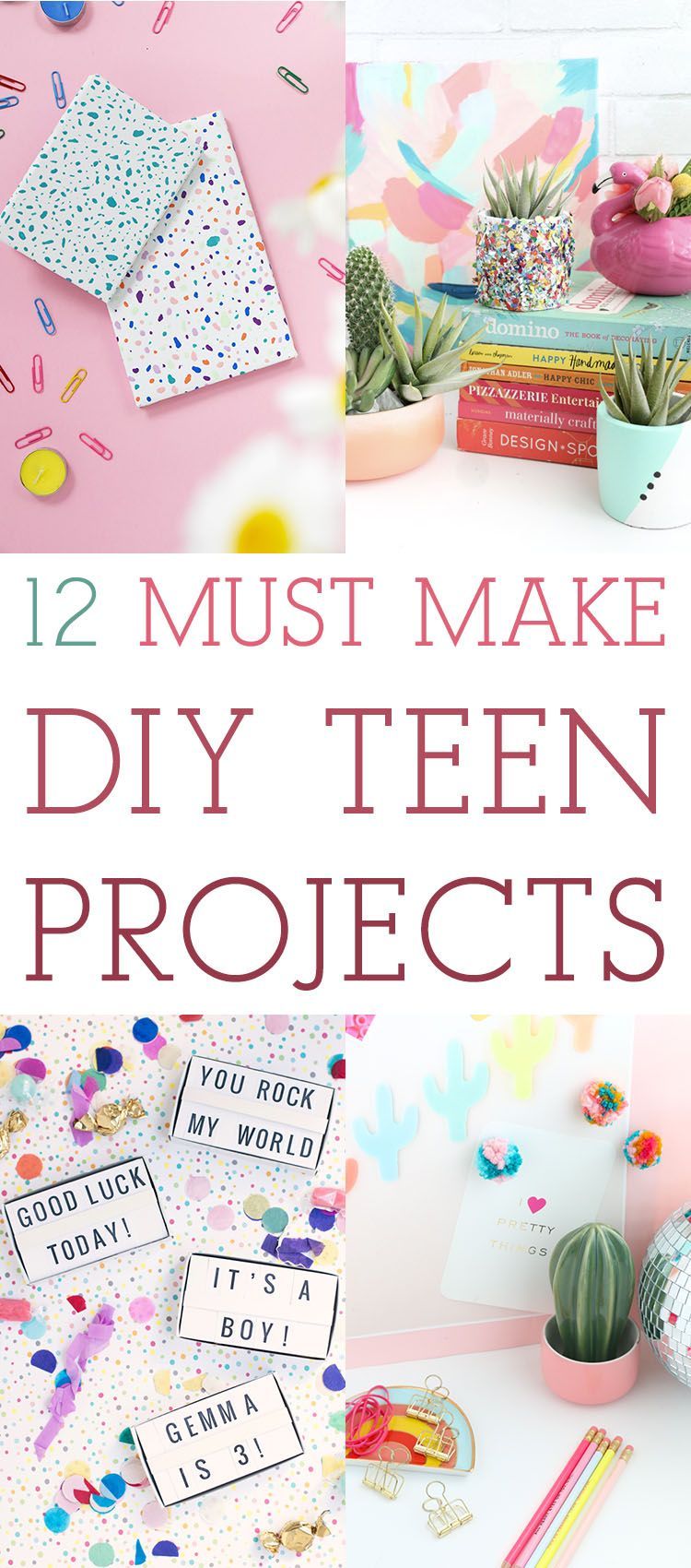 12 Must Make DIY Teen Projects - 12 Must Make DIY Teen Projects -   18 diy For Teens gifts ideas