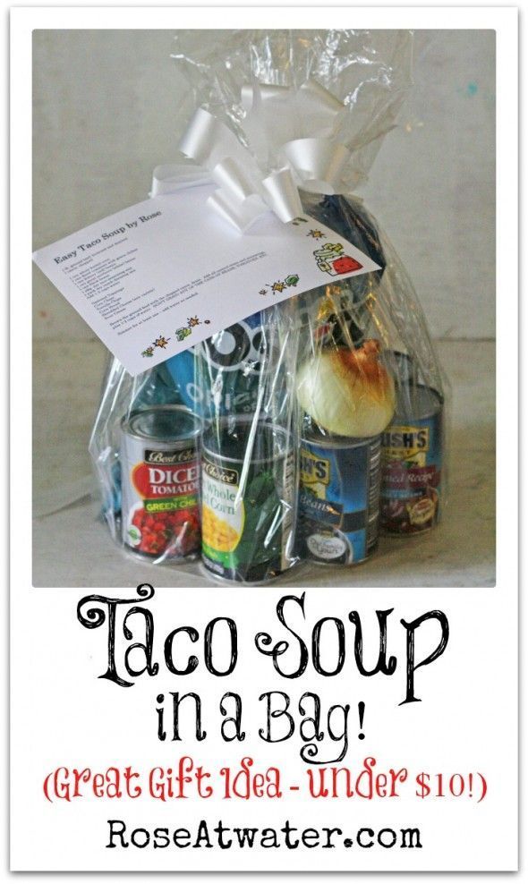Taco Soup in a Bag (Great Gift Idea under $10!) - Rose Atwater - Taco Soup in a Bag (Great Gift Idea under $10!) - Rose Atwater -   18 diy Gifts food ideas