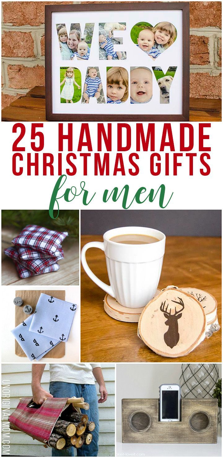 25 Handmade Christmas Gifts for Men - unOriginal Mom - 25 Handmade Christmas Gifts for Men - unOriginal Mom -   18 diy Gifts for guys ideas