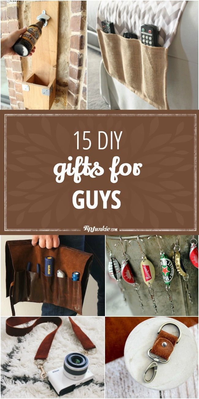 18 diy Gifts for guys ideas