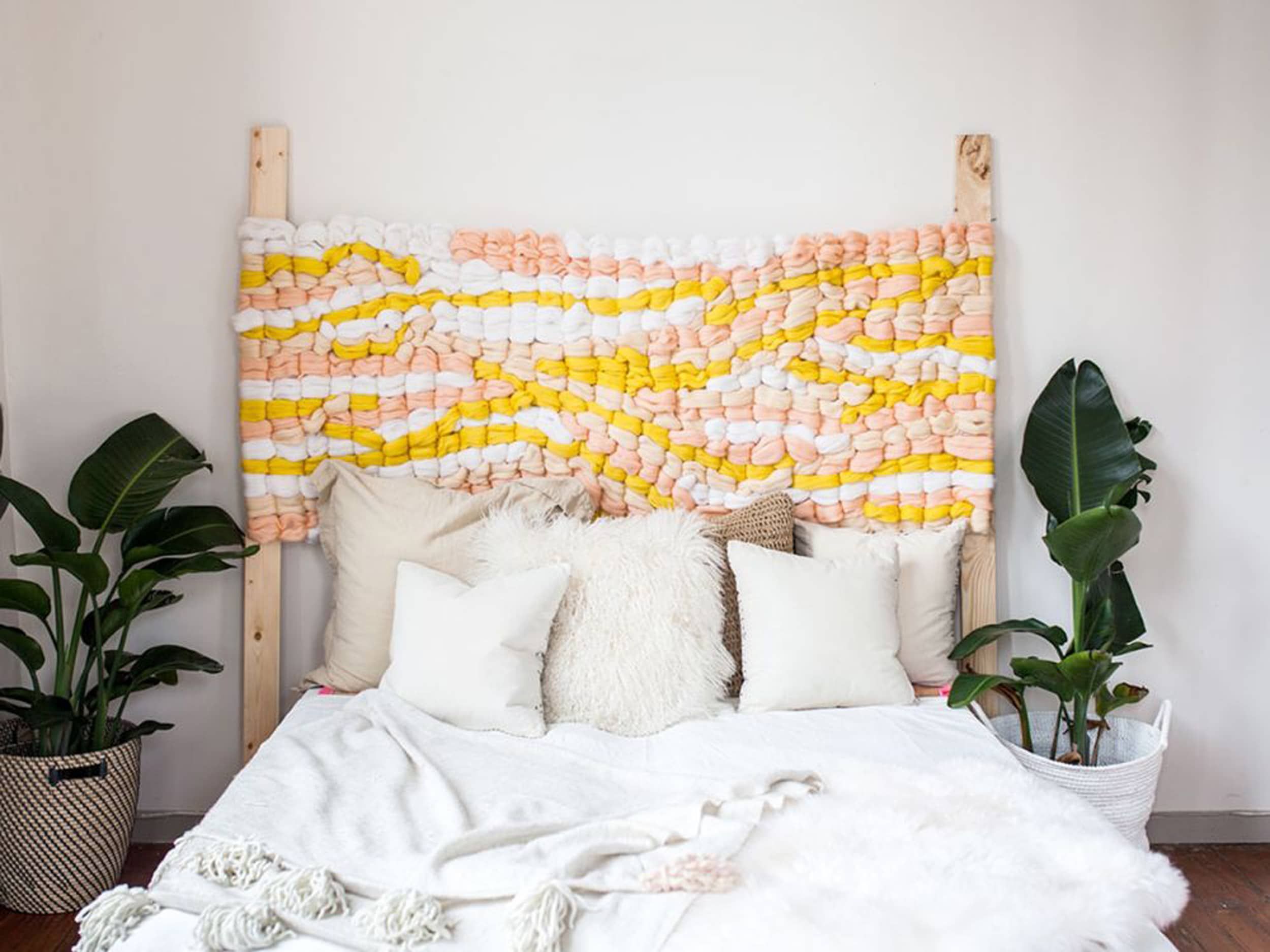 12 DIY Headboards That Everyone Will Think You Actually Bought - Emily Henderson - 12 DIY Headboards That Everyone Will Think You Actually Bought - Emily Henderson -   18 diy Headboard woven ideas
