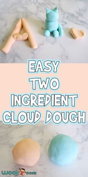 Easy 2 Ingredient Cloud Dough | Woo! Jr. Kids Activities - Easy 2 Ingredient Cloud Dough | Woo! Jr. Kids Activities -   18 diy Kids fun ideas