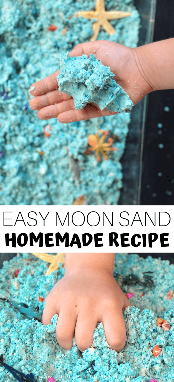 Make Ocean Moon Sand for Easy Moldable Fun! - Make Ocean Moon Sand for Easy Moldable Fun! -   18 diy Kids fun ideas