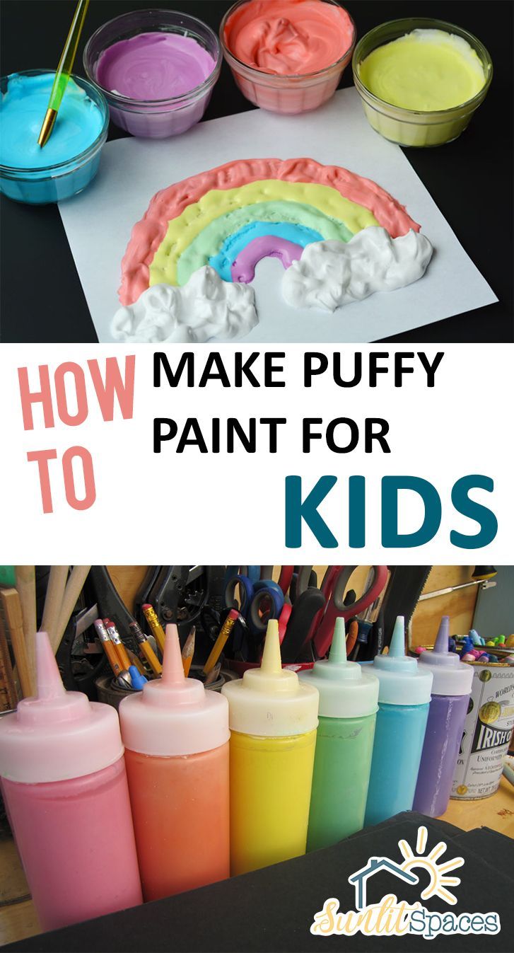 How to Make Puffy Paint for Kids – Sunlit Spaces | DIY Home Decor, Holiday, and More - How to Make Puffy Paint for Kids – Sunlit Spaces | DIY Home Decor, Holiday, and More -   18 diy Kids fun ideas