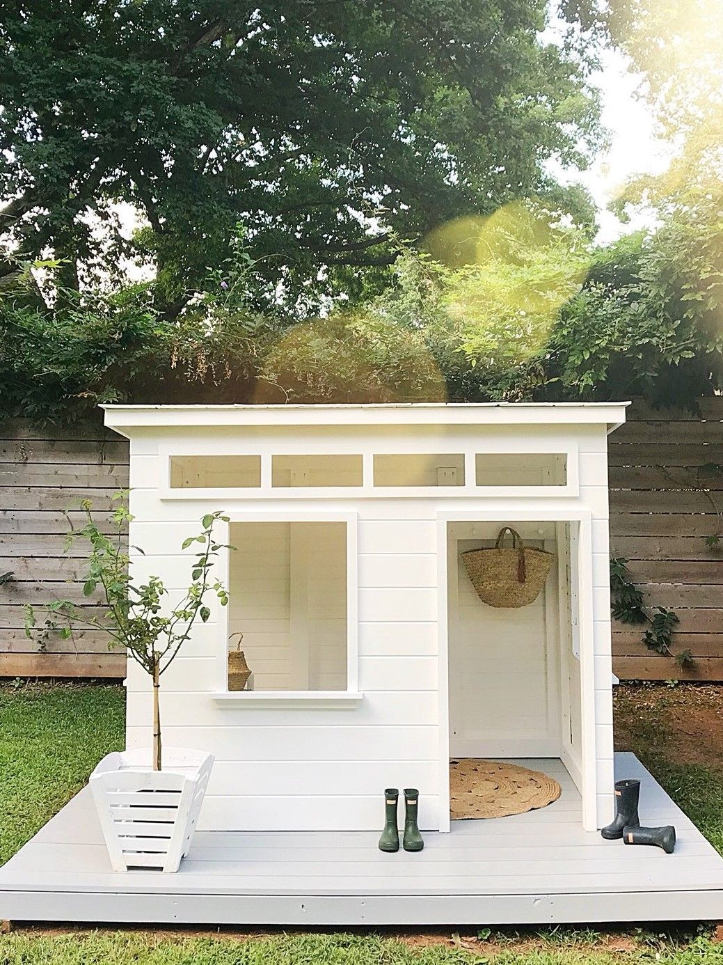Adorable Modern Playhouse by @michellecannonsmith — iron & twine - Adorable Modern Playhouse by @michellecannonsmith — iron & twine -   18 diy Kids house ideas