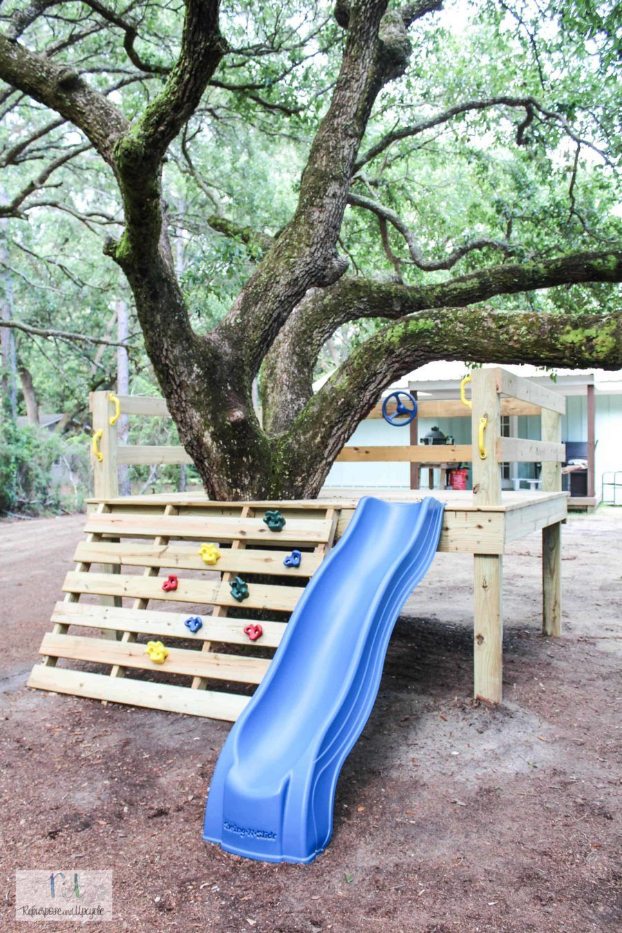 DIY Platform Tree House - DIY Platform Tree House -   18 diy Kids house ideas
