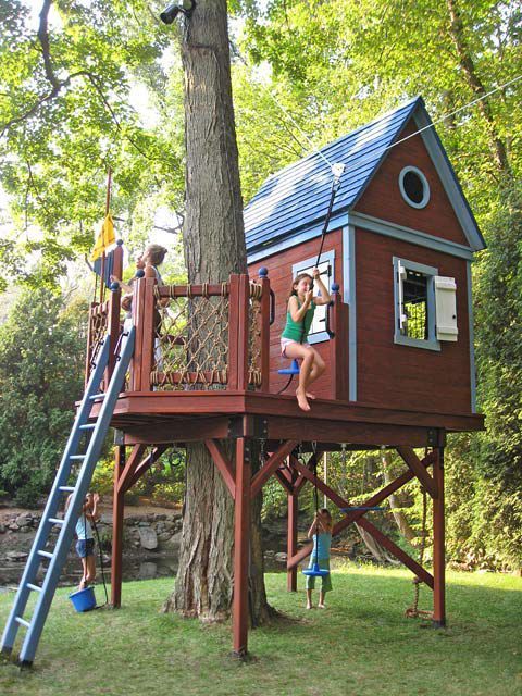 19 Treehouses Your Kids Will Beg You To Build - 19 Treehouses Your Kids Will Beg You To Build -   18 diy Kids house ideas
