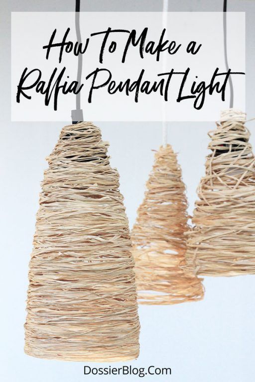 Make these easy DIY Raffia Pendant Lights - Make these easy DIY Raffia Pendant Lights -   18 diy Lamp boho ideas