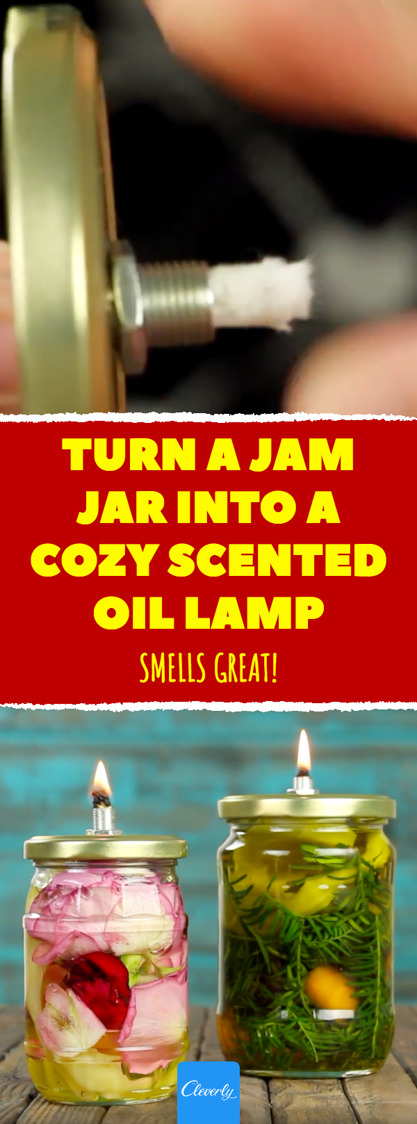 Turn A Jam Jar Into A Cozy Scented Oil Lamp - Turn A Jam Jar Into A Cozy Scented Oil Lamp -   18 diy Lamp jar ideas