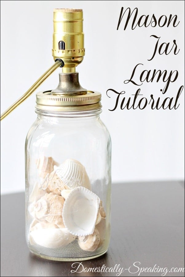Mason Jar Lamp Tutorial - Mason Jar Lamp Tutorial -   18 diy Lamp jar ideas