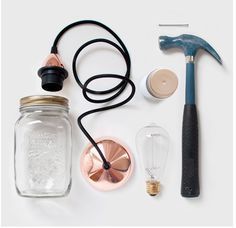 How to: Make DIY Industrial Mason Jar Pendant Lights - How to: Make DIY Industrial Mason Jar Pendant Lights -   18 diy Lamp jar ideas