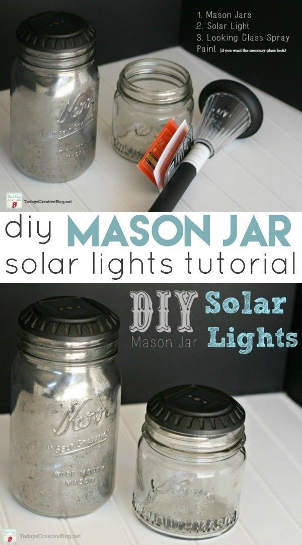 DIY Mason Jar Solar Lights | Today's Creative Life - DIY Mason Jar Solar Lights | Today's Creative Life -   18 diy Lamp jar ideas