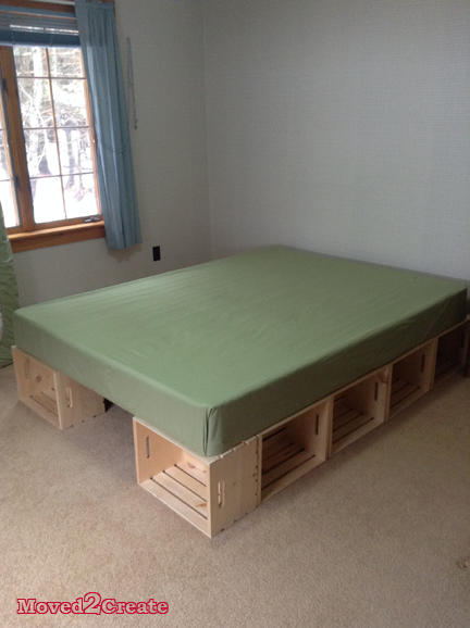 DIY: Wood Crate Platform Bed - DIY: Wood Crate Platform Bed -   18 diy Muebles cuarto ideas