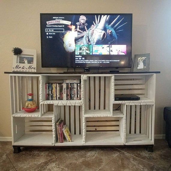 Farmhouse Crate TV Stand (LOCAL PICKUP only) - Farmhouse Crate TV Stand (LOCAL PICKUP only) -   18 diy Muebles cuarto ideas