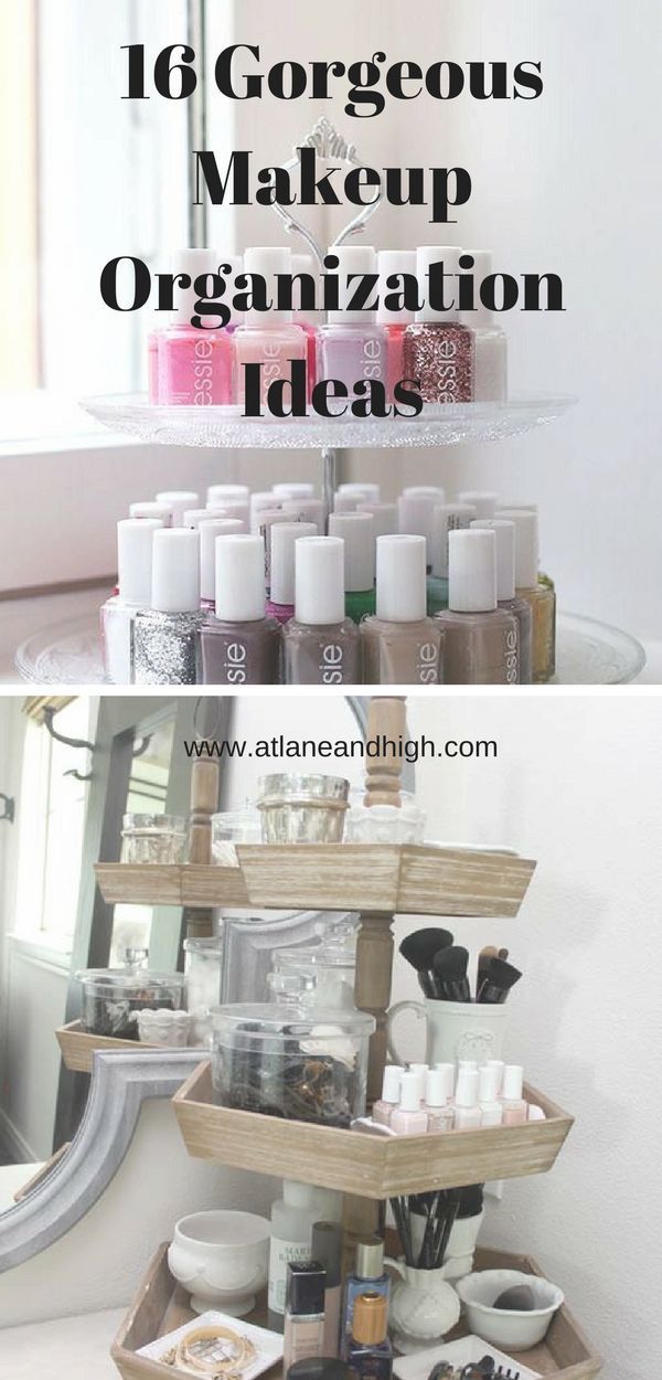 16 Gorgeous Makeup Organization Ideas - 16 Gorgeous Makeup Organization Ideas -   18 diy Organization vanity ideas