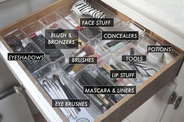 HS: Organized Makeup Drawer - Shutterbean - HS: Organized Makeup Drawer - Shutterbean -   18 diy Organization vanity ideas