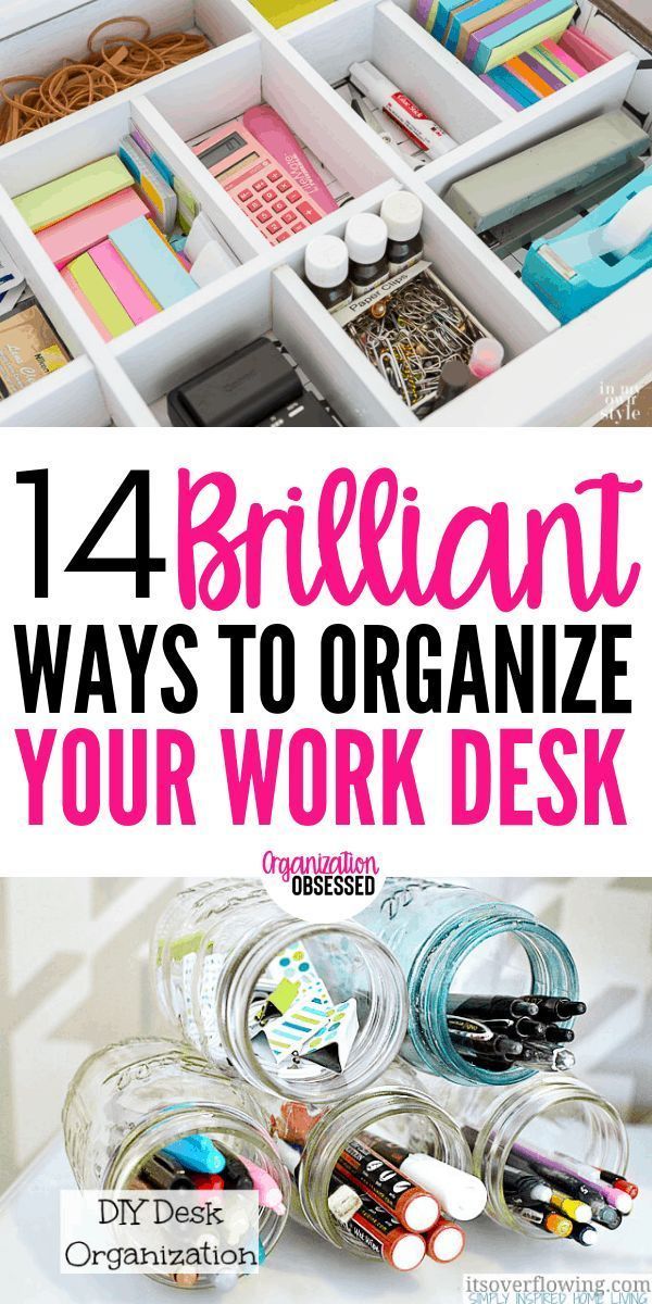 18 diy Organization workspaces ideas