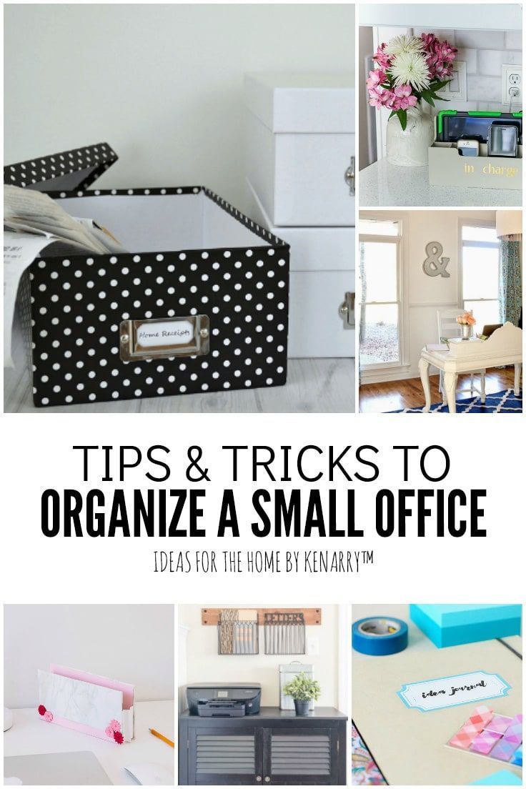 How to Organize A Small Office: 12 Tips & Tricks | Ideas for the Home - How to Organize A Small Office: 12 Tips & Tricks | Ideas for the Home -   18 diy Organization workspaces ideas