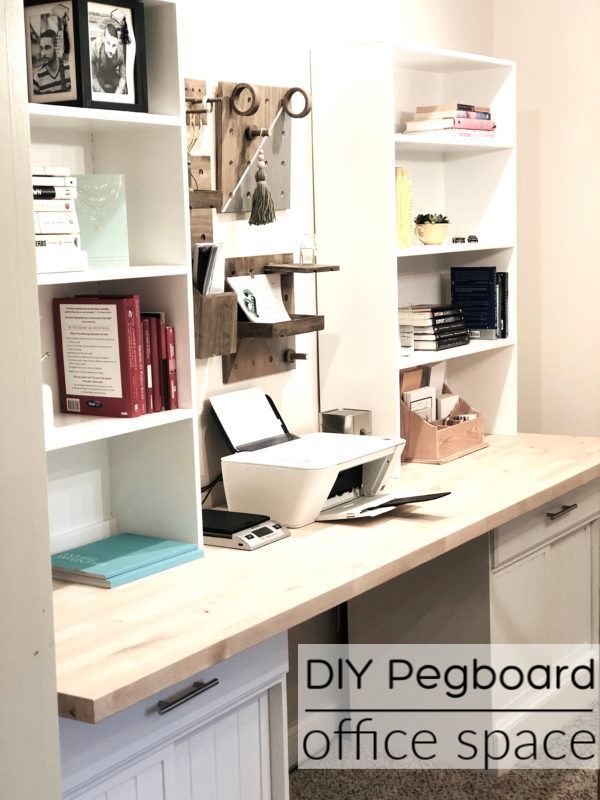 DIY Office Space Pegboard Shipping Station - Darice | Blog - DIY Office Space Pegboard Shipping Station - Darice | Blog -   18 diy Organization workspaces ideas