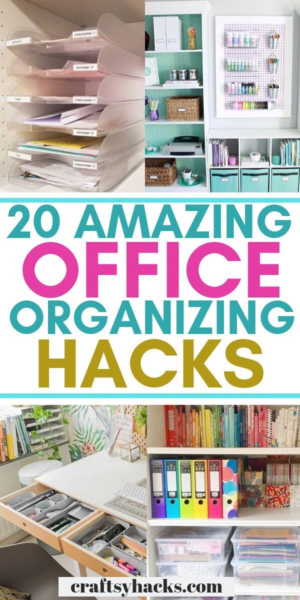 20 Creative Office Organization Ideas - Craftsy Hacks - 20 Creative Office Organization Ideas - Craftsy Hacks -   18 diy Organization workspaces ideas