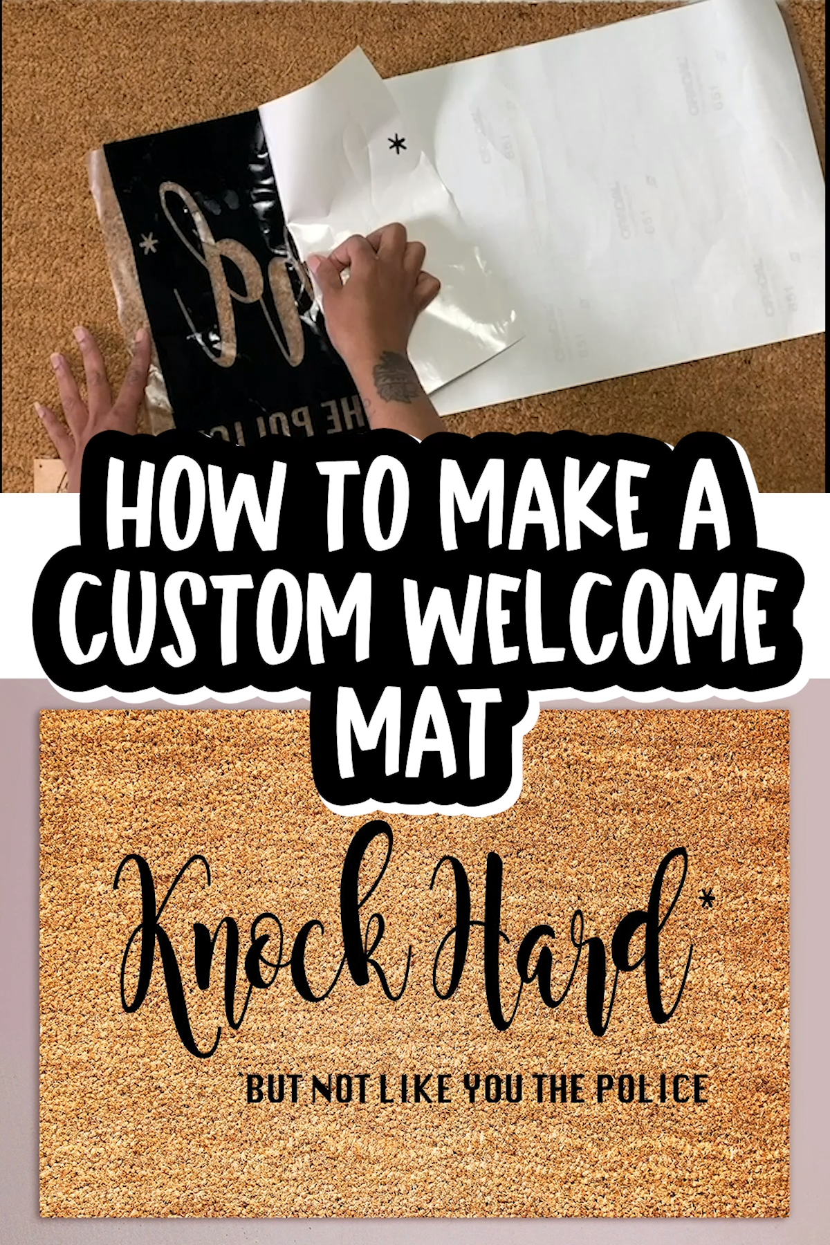 How To Make A Custom Welcome Mat Using Your Cricut - How To Make A Custom Welcome Mat Using Your Cricut -   18 diy Pillows cricut ideas