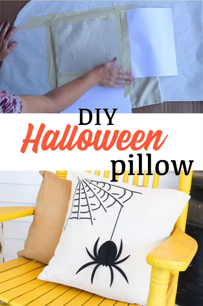 DIY Halloween Pillow - DIY Halloween Pillow -   18 diy Pillows cricut ideas