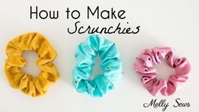 How to Sew Scrunchies - DIY Hair Band Tutorial - How to Sew Scrunchies - DIY Hair Band Tutorial -   18 diy Scrunchie haargummi ideas