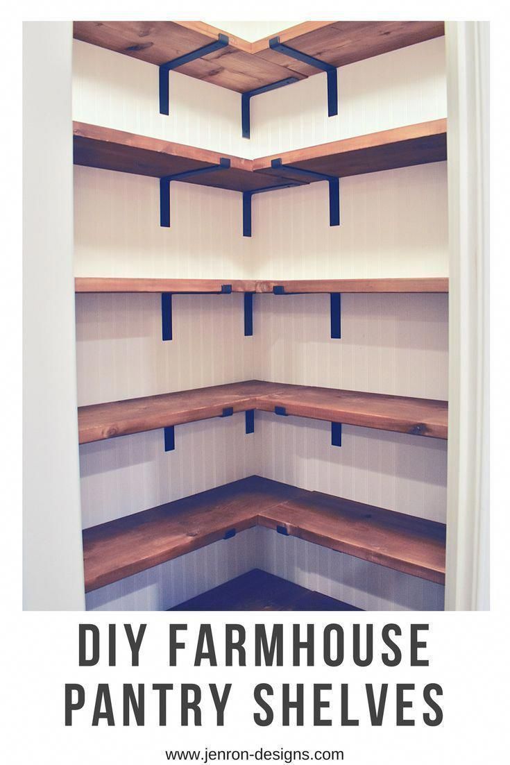 Farmhouse Pantry Shelves - Farmhouse Pantry Shelves -   18 diy Shelves pantry ideas