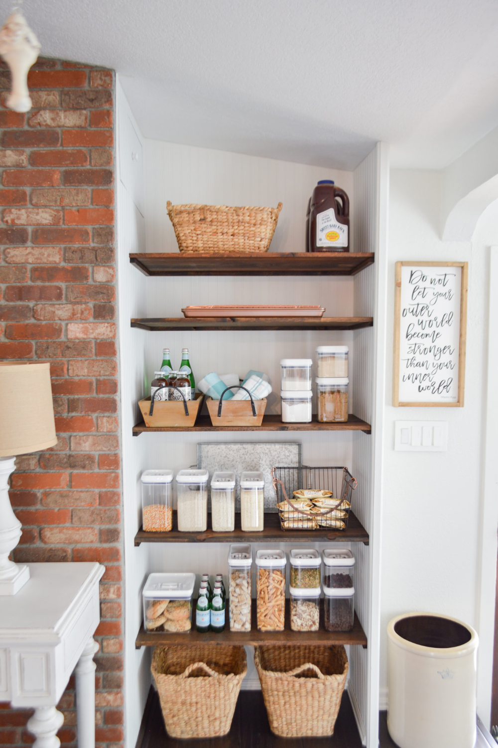 Open Pantry Makeover + Organizing Ideas - Open Pantry Makeover + Organizing Ideas -   18 diy Shelves pantry ideas