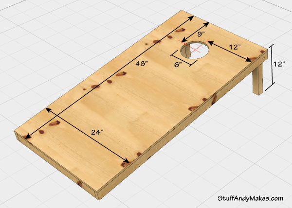 DIY Cornhole Game Set — StuffAndyMakes.com - DIY Cornhole Game Set — StuffAndyMakes.com -   18 diy Wood games ideas