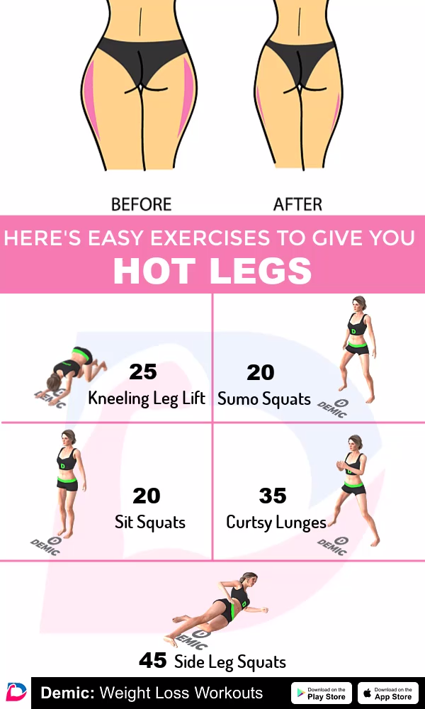 Here's Easy Eexercises to Give You HOT LEGS. - Here's Easy Eexercises to Give You HOT LEGS. -   18 fitness Ejercicios videos ideas