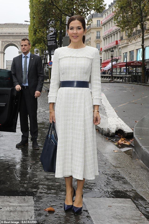 Crown Princess Mary of Denmark looks chic in white - Crown Princess Mary of Denmark looks chic in white -   18 princess style Dress ideas