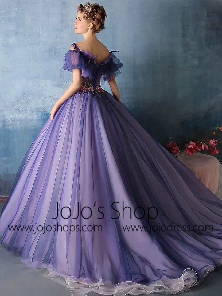 Purple Princess Ball Gown Quinceanera Formal Evening Dress | X1602 - Purple Princess Ball Gown Quinceanera Formal Evening Dress | X1602 -   18 princess style Dress ideas
