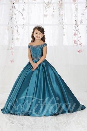 Tiffany Princess 13554 Beaded Top Pageant Gown - Tiffany Princess 13554 Beaded Top Pageant Gown -   18 princess style Dress ideas