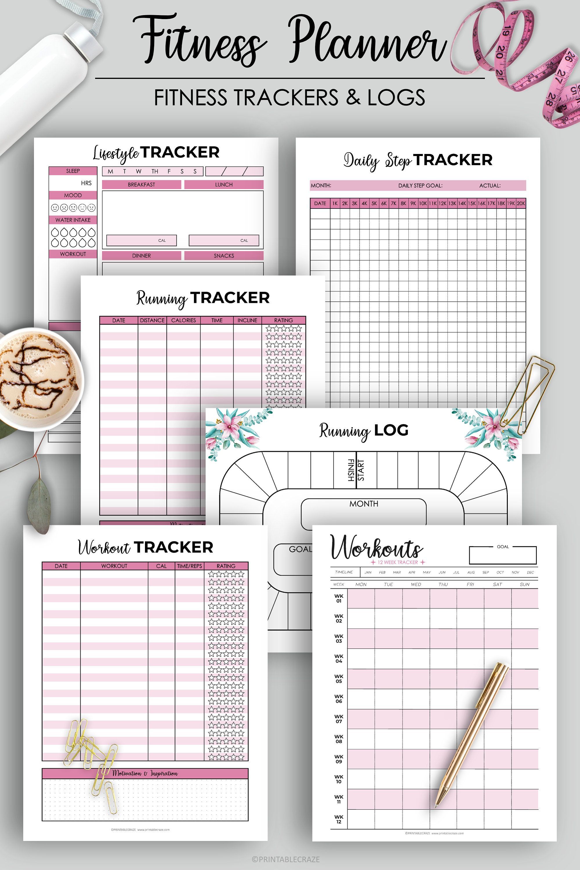 Fitness Planner Printable Weight Loss Health Planner Fitness Journal Workout Log Food Diary Calorie Tracker Daily Weight Loss Step Tracker - Fitness Planner Printable Weight Loss Health Planner Fitness Journal Workout Log Food Diary Calorie Tracker Daily Weight Loss Step Tracker -   19 commit30 fitness Planner ideas